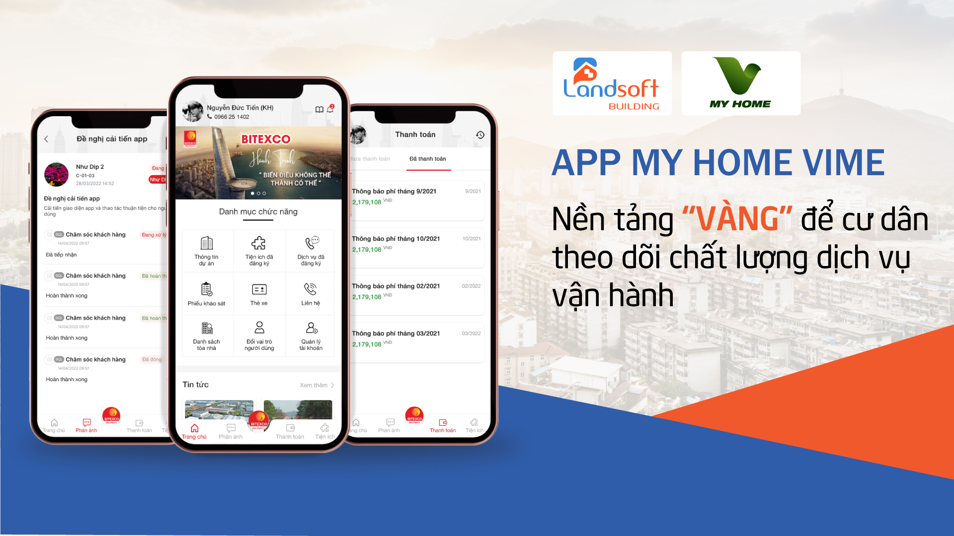 Landsoft Building phiên bản mới – Bổ sung thêm tiện ích tích hợp hóa đơn điện tử, mobile app