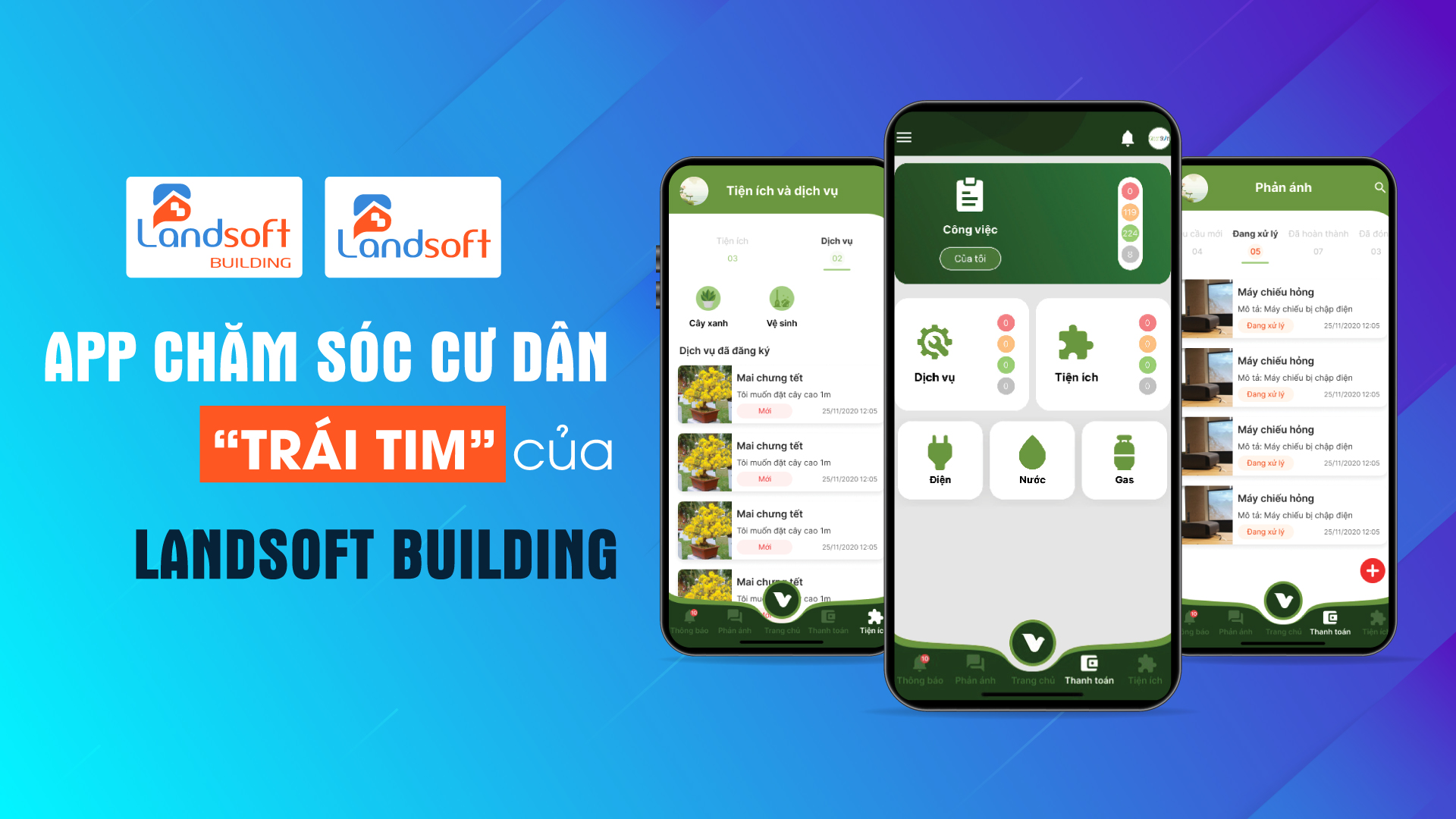 App chăm sóc cư dân đồng bộ với phần mềm Landsoft Building – Gia tăng trải nghiệm cho cư dân
