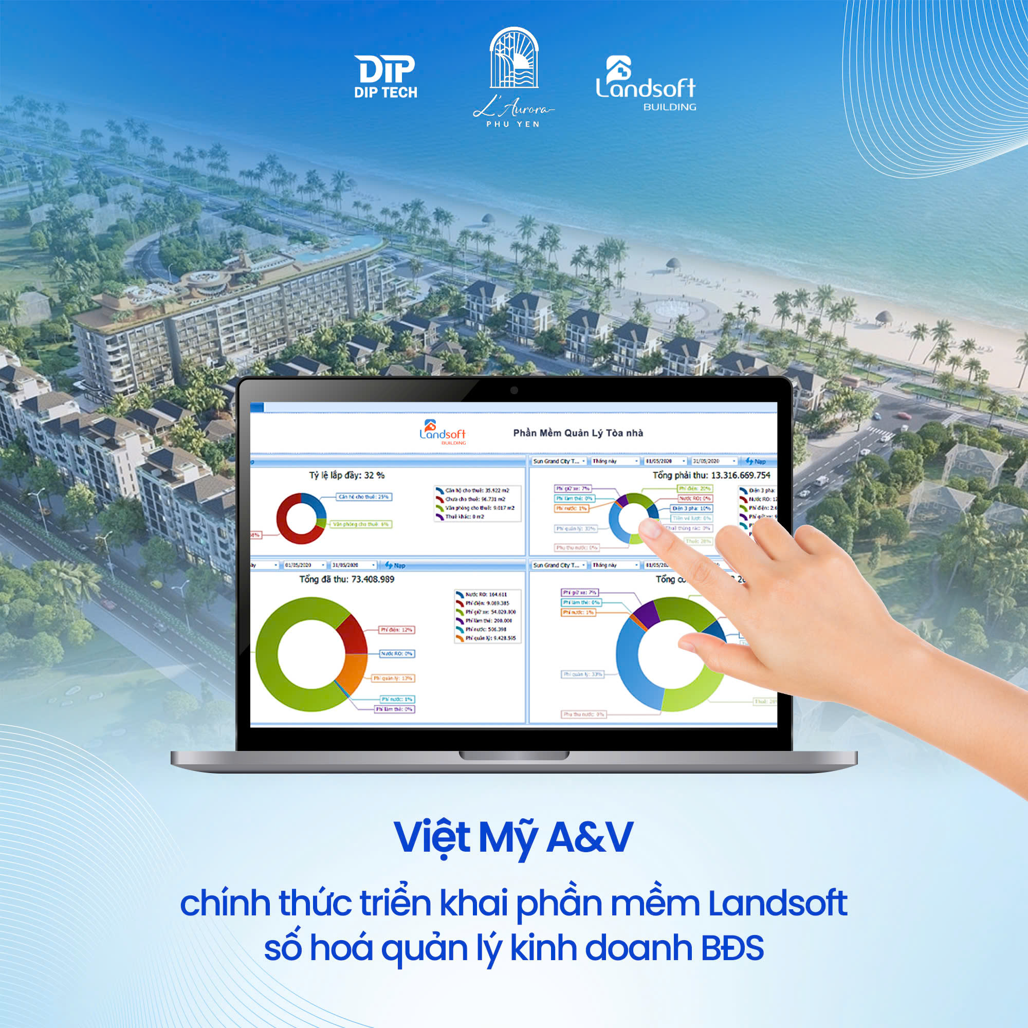 Việt Mỹ A&V nâng cấp phần mềm Landsoft – Hoàn thiện hệ thống quản lý bất động sản nhờ tích hợp kế toán Fast