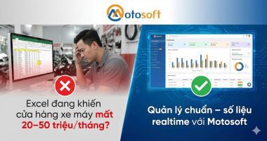 Motor Luân Huỳnh khởi động số hóa quản lý kinh doanh với phần mềm quản lý chuỗi cửa hàng xe máy Motosoft