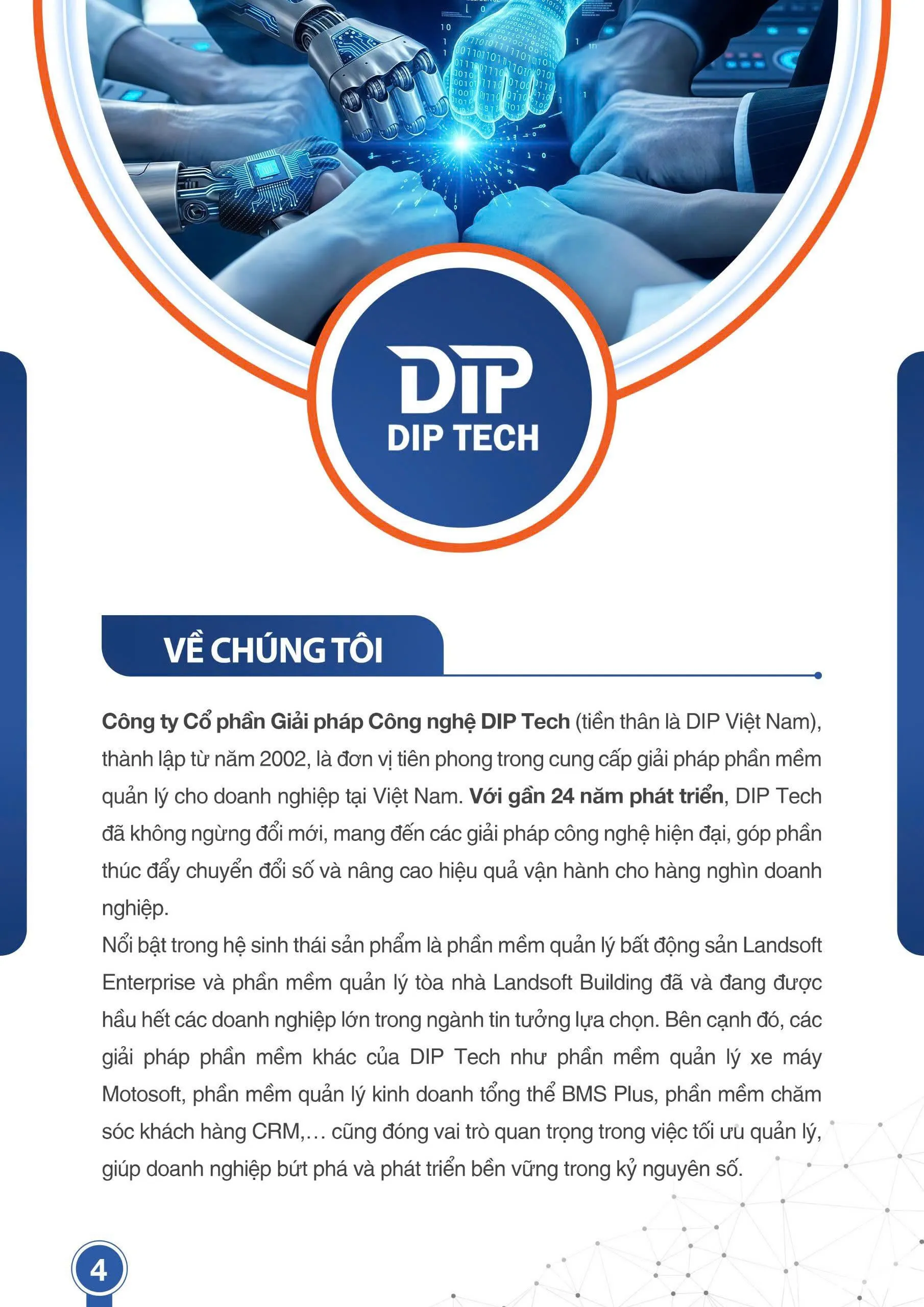 hồ sơ năng lực dip tech