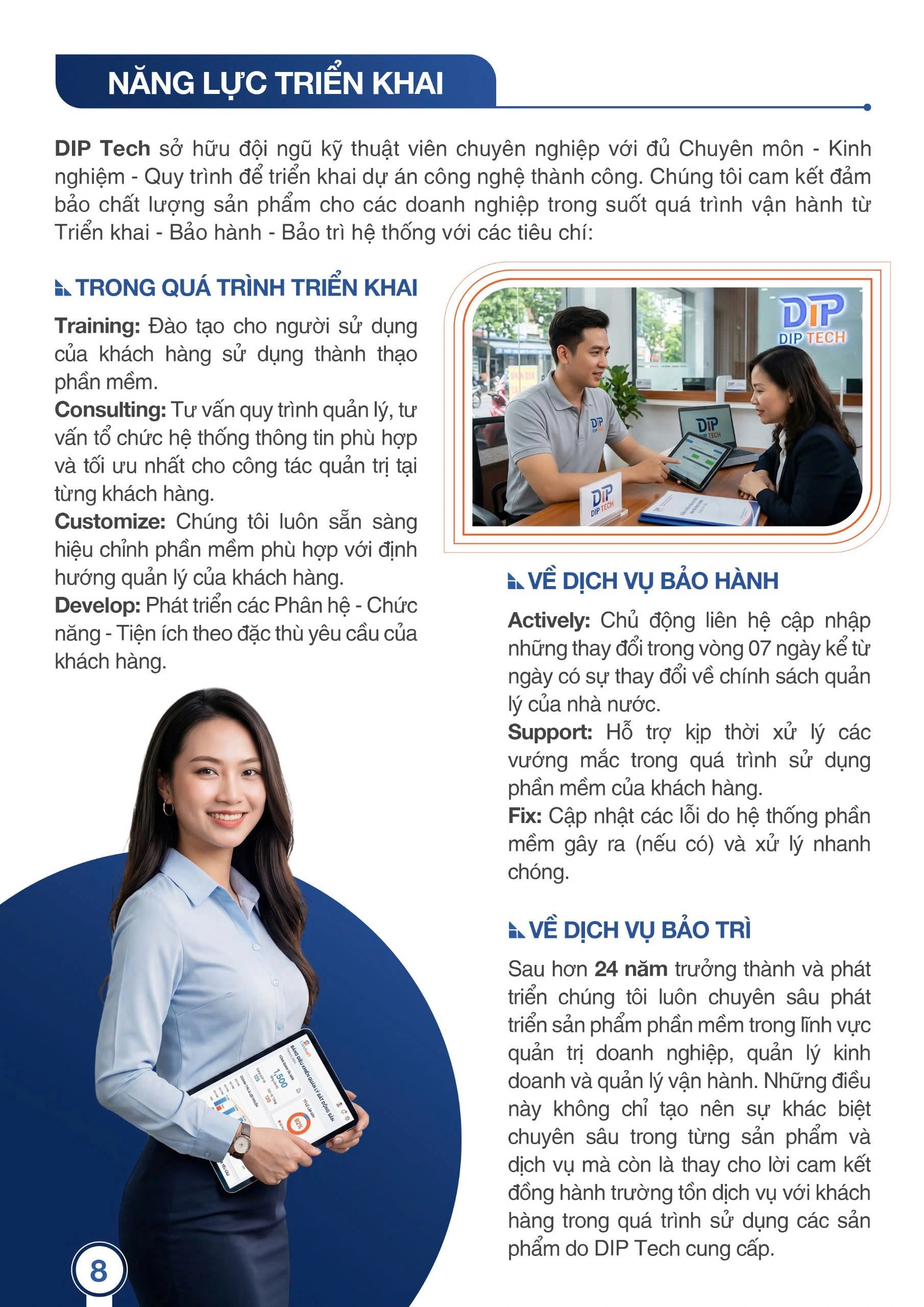 hồ sơ năng lực dip tech