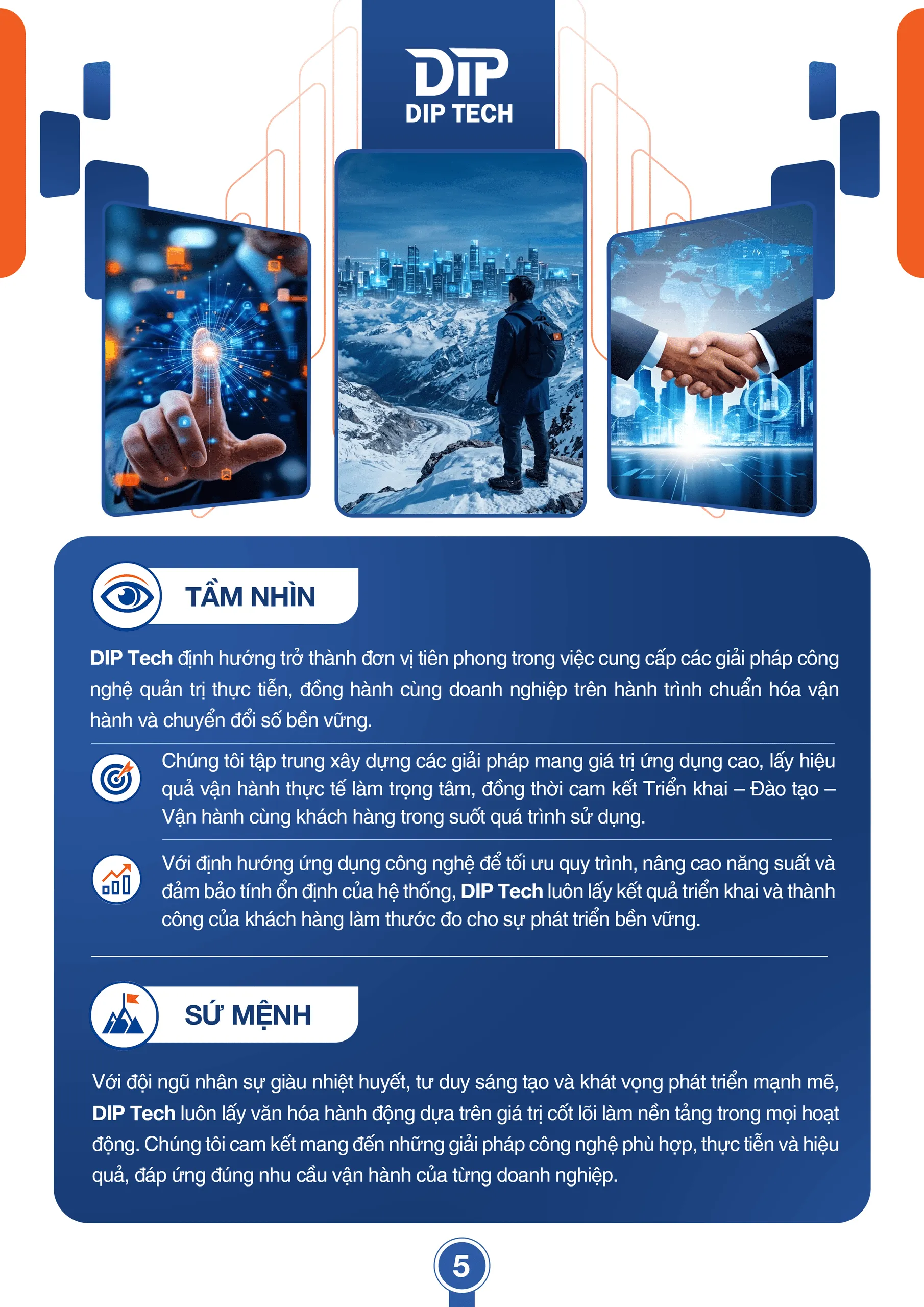 hồ sơ năng lực dip tech