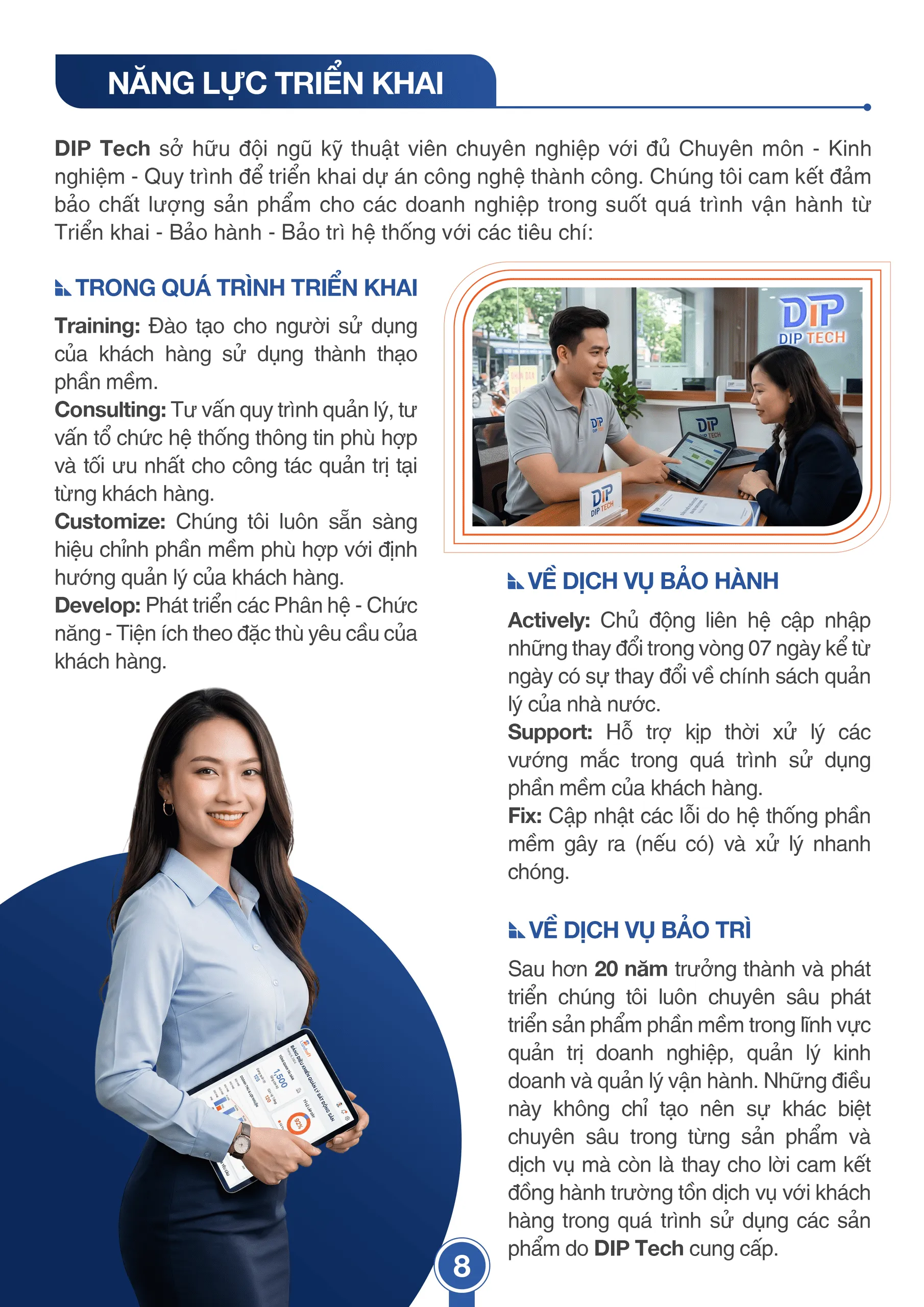 hồ sơ năng lực dip tech